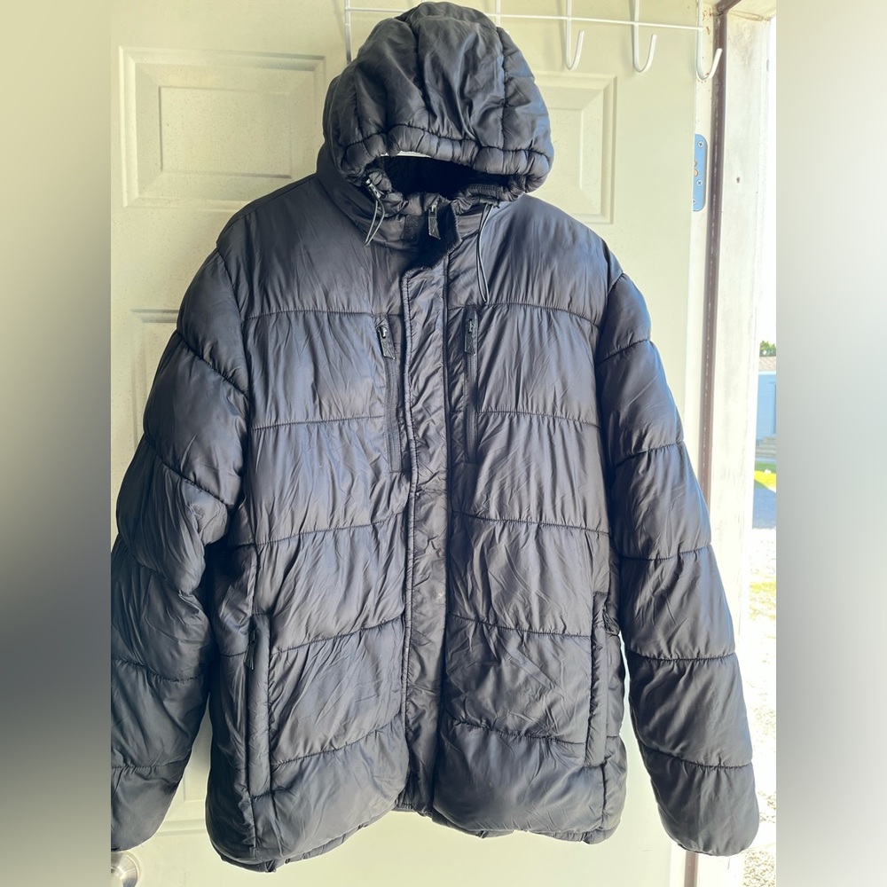 Reebok Men's Charcoal Puffer Jacket